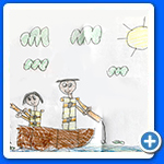 "Me and Dad Fishing" by Ezra J. of Caledonia, MS